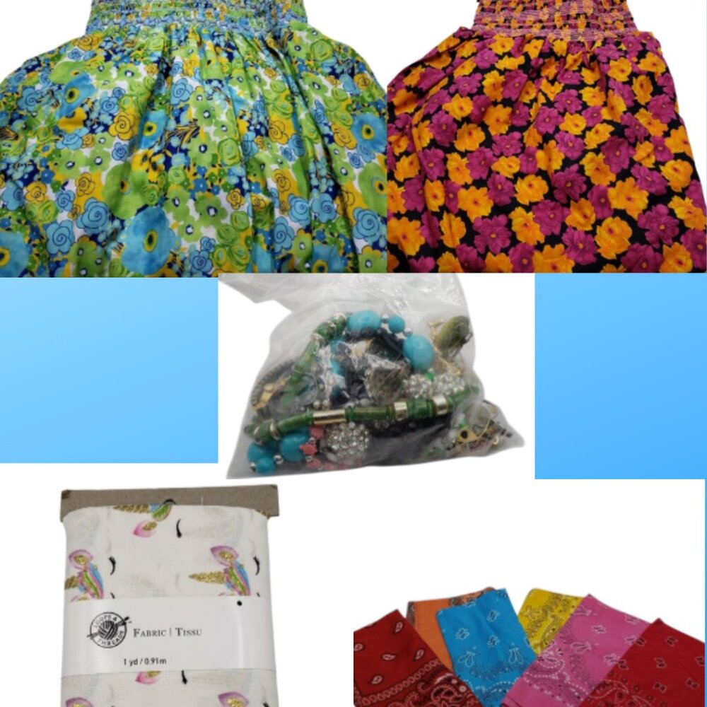 Crafting Bundle Jewelry Fabric Bandanas Arts Creative